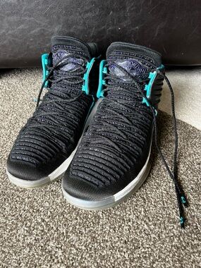 NIKE AIR JORDAN XXXII 32 "CEO" BLACK-RAPID TEAL-WHITE SZ 15 [AA1253-016] - 10